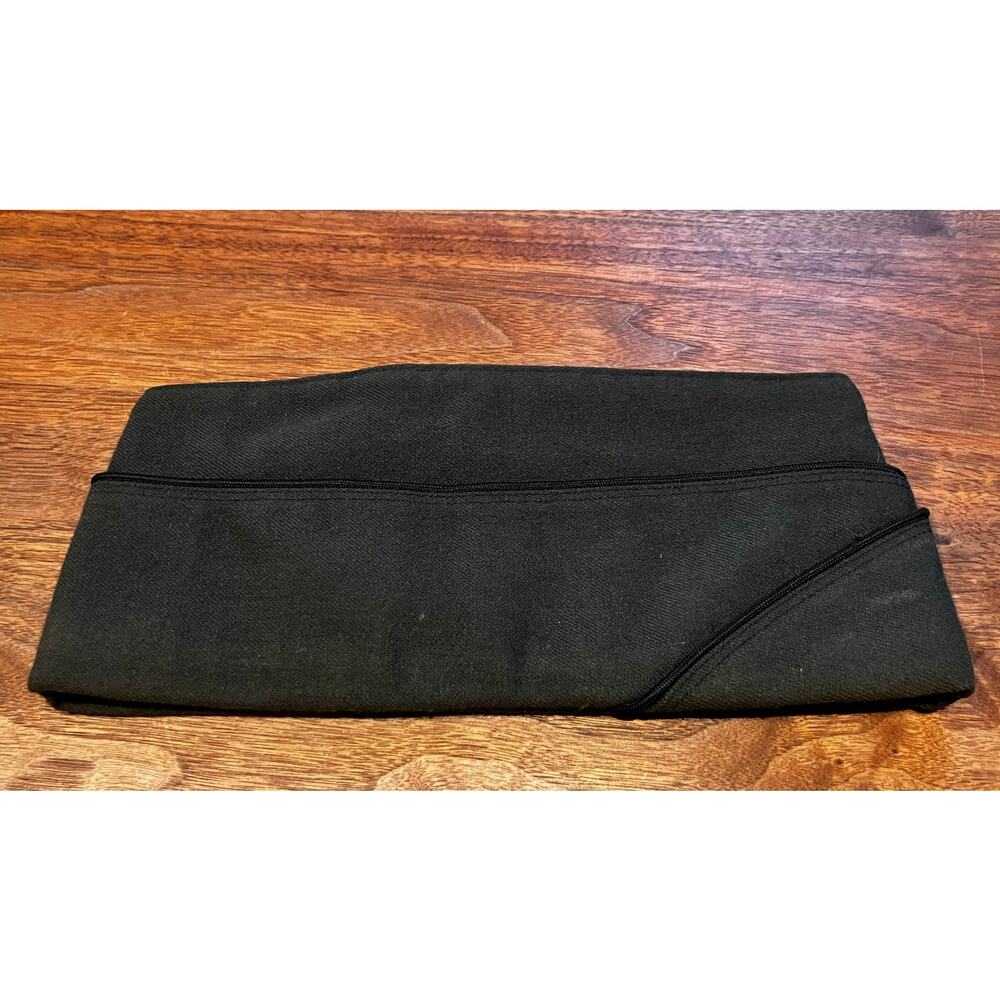 1957 US Army Garrison Cap Wool AG-44 EM Waldman Mfg Cold War Military Hat 7‎ 1/4